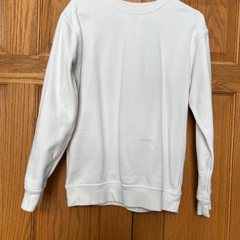 Lululemon Classic White Crewneck Sweatshirt